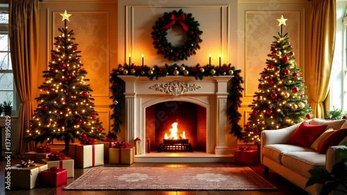 Wallpaper Mural Transform Your Living Room for Christmas Torontodigital.ca