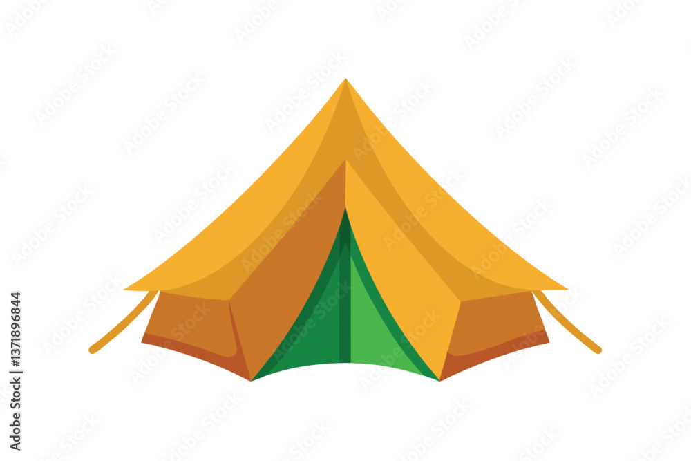 tourist tent on white background tourist tent on white background