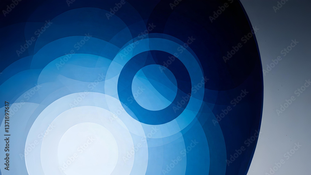 Celestial Echoes: Blue Orbital Layers Celestial Echoes: Blue Orbital Layers