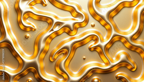 Luxury gold texture with flowing patterns, elegant design concept