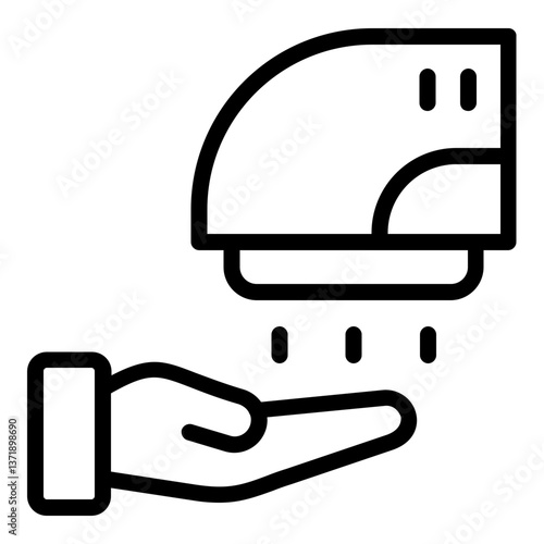 hand dryer icon