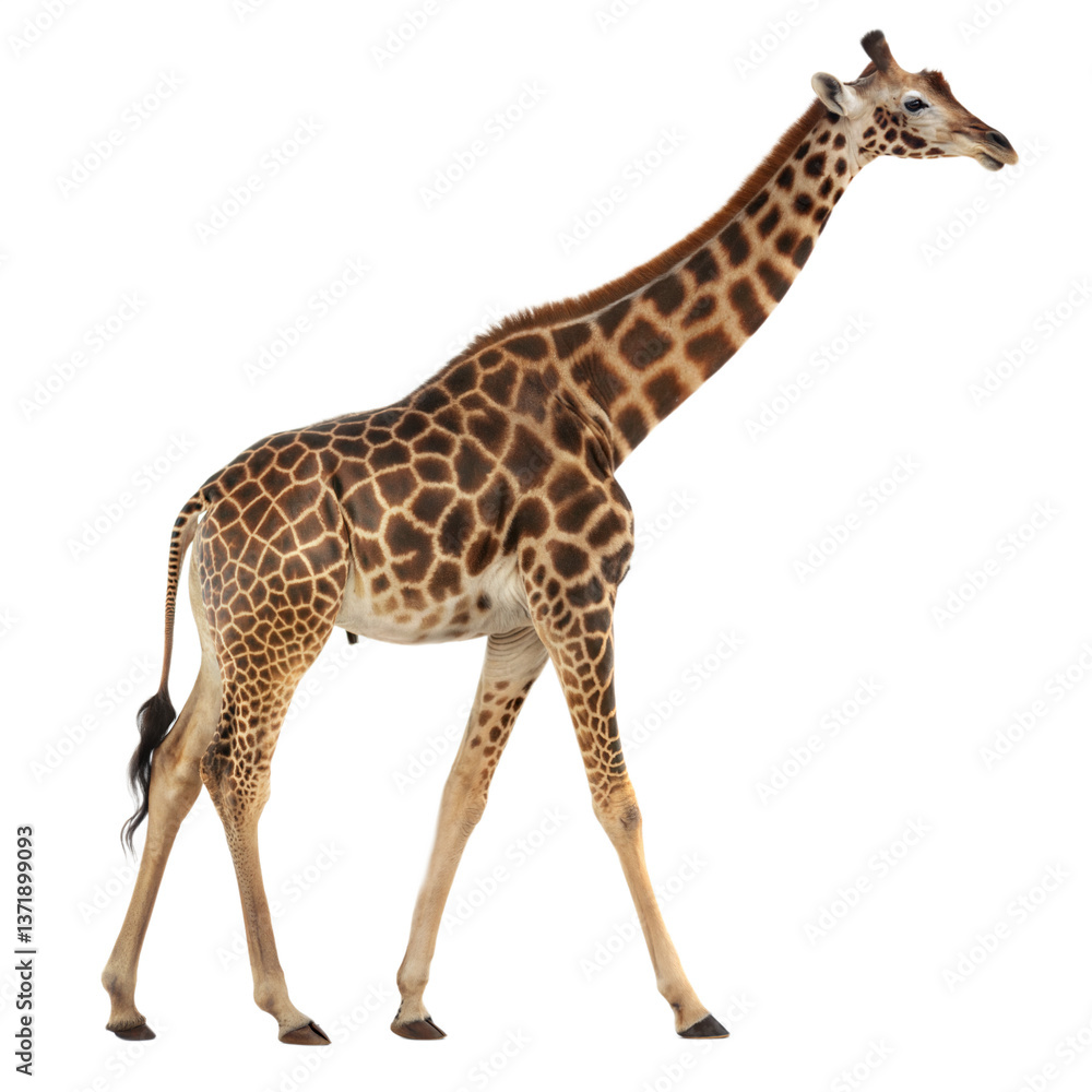 Naklejka premium Giraffe AI Generated Image
