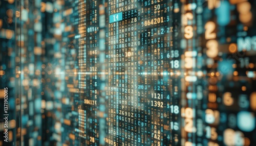 Data visualization techniques digital realm infographic display high-tech environment close-up view information overload concept