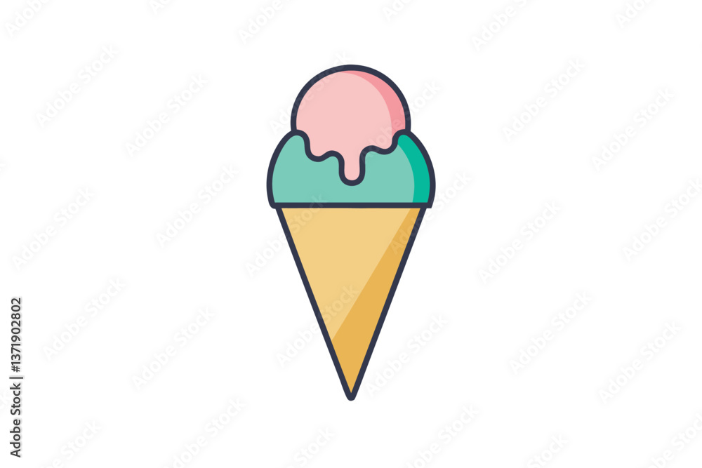 ice cream cone isolated ice cream cone isolated