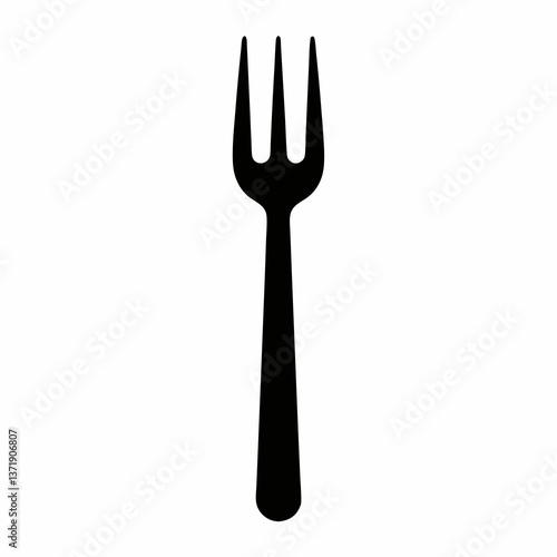 Set of silverware including fork knife and spoon isolated on white background