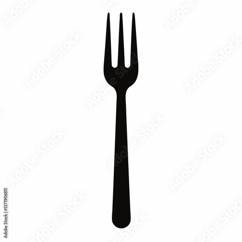 Set of silverware including fork knife and spoon isolated on white background