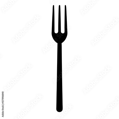 Set of silverware including fork knife and spoon isolated on white background