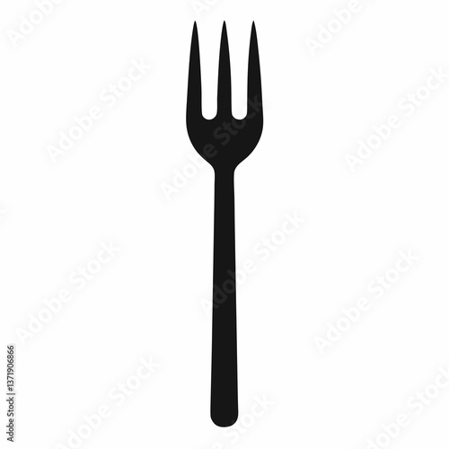 Set of silverware including fork knife and spoon isolated on white background
