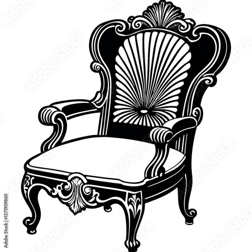 a-luxurious-vintage-chair-with-intricate-wooden 