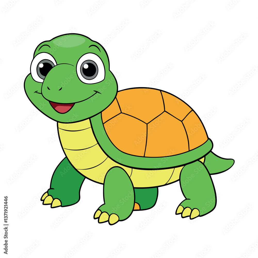 Fototapeta premium Funny turtle cartoon