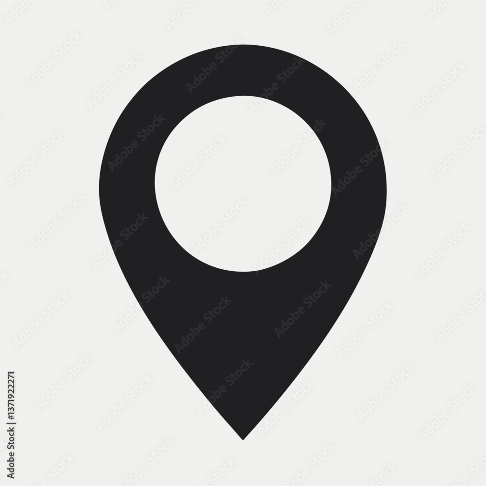 Map pointer with pin icon Map pointer with pin icon