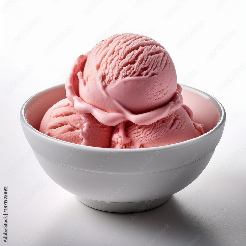 Raspberry ice cream Raspberry ice cream