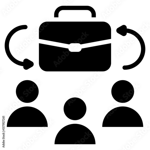 Workplace Culture Glyph Icon
