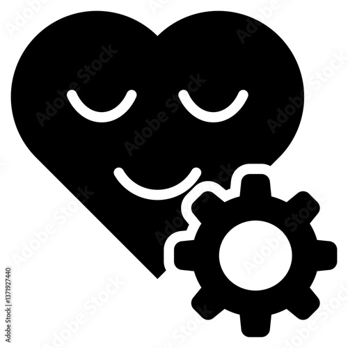 Stress Management Glyph Icon