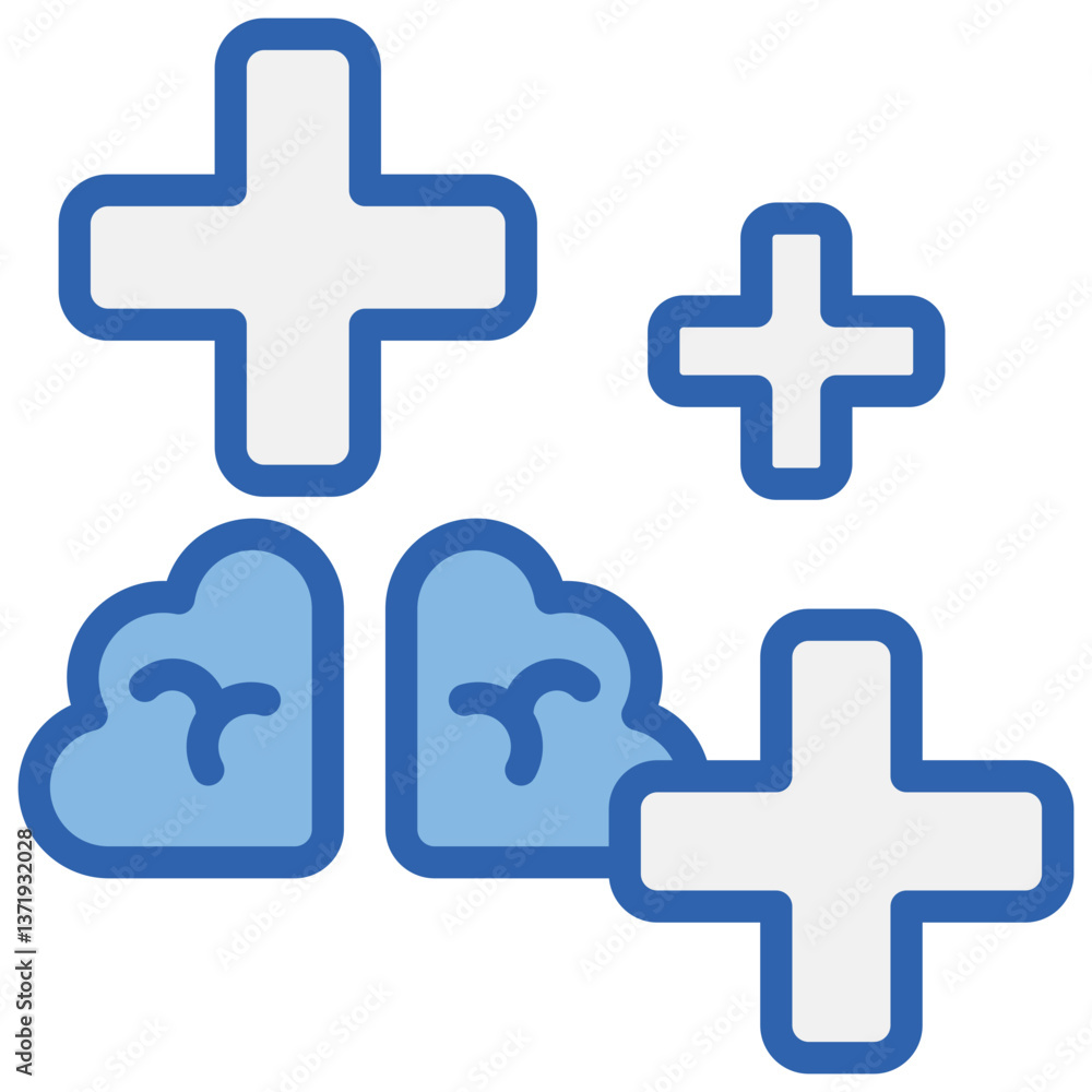 Mental Health Blue White Icon Mental Health Blue White Icon