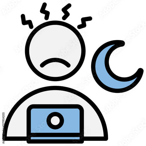 Workload Blue Black Icon