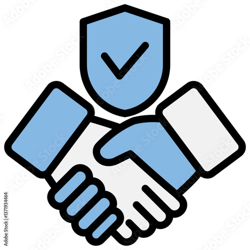 Commitment Blue Black Icon