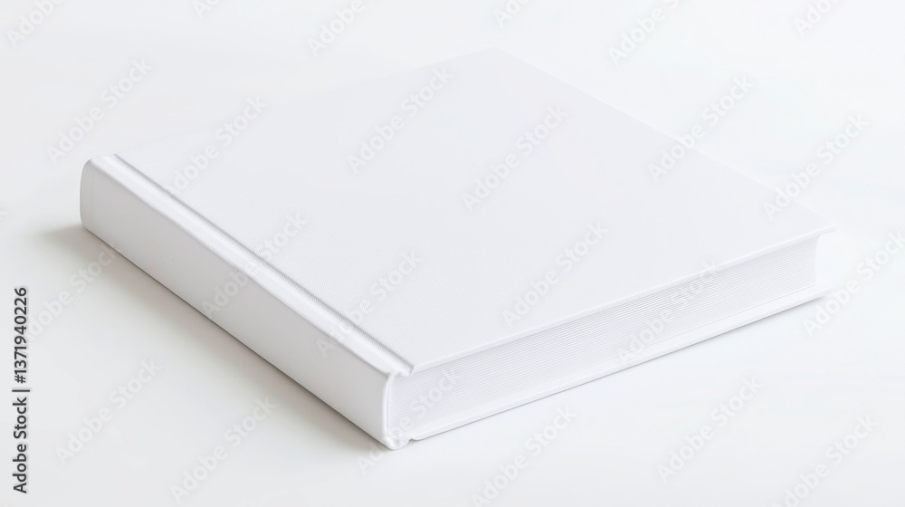 Minimalist hardcover book mockup, elegantly suspended in a bright white space, featuring gentle illumination and delicate shadows, ideal for showcasing design concepts. Minimalist hardcover book mockup, elegantly suspended in a bright white space, featuring gentle illumination and delicate shadows, ideal for showcasing design concepts.