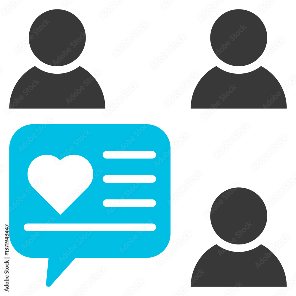 Amiability Glyph Blue Grey Icon Amiability Glyph Blue Grey Icon