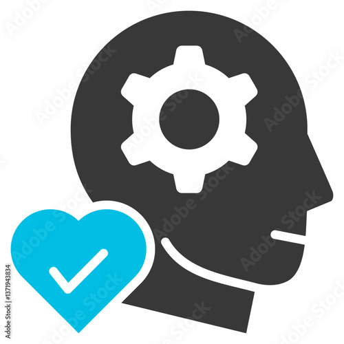 Sincerity Glyph Blue Grey Icon