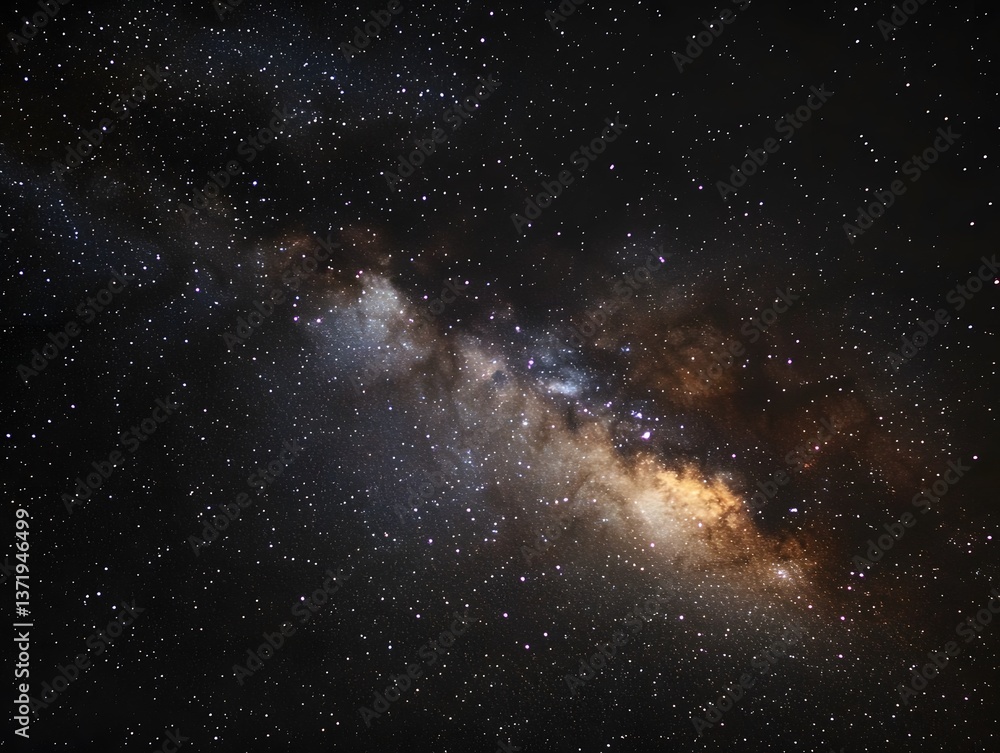 Obraz premium 51. A faint star barely visible among the stars in the Milky Way