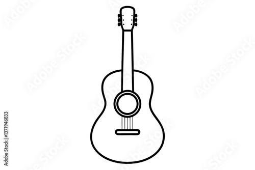 acoustic guitar silhouette