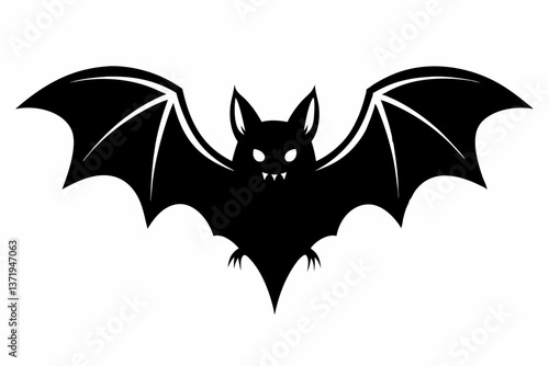 halloween bat silhouette vector