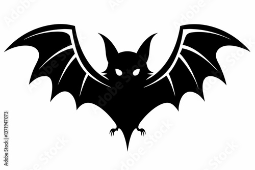 halloween bat silhouette vector