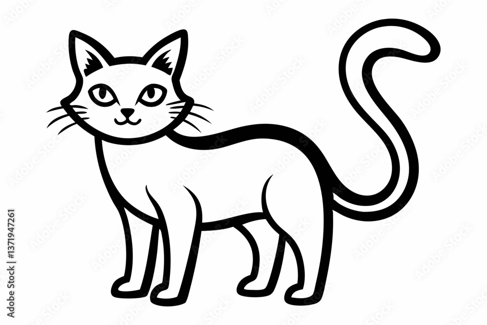 cat line art vector cat line art vector