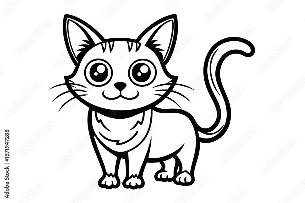 cat line art vector cat line art vector