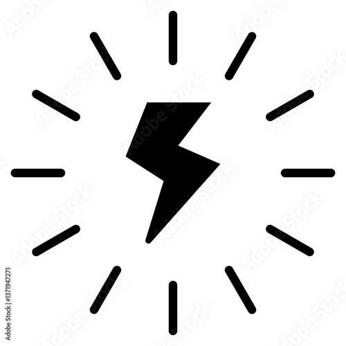 Energy Glyph Icon