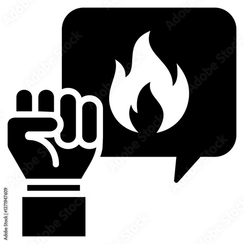 Encouragement Glyph Icon