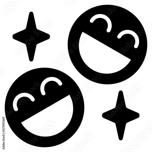 Cheerfulness Glyph Icon