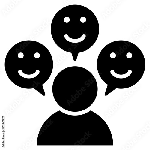 Friendliness Glyph Icon