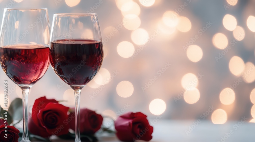 Red wine and red roses Red wine and red roses