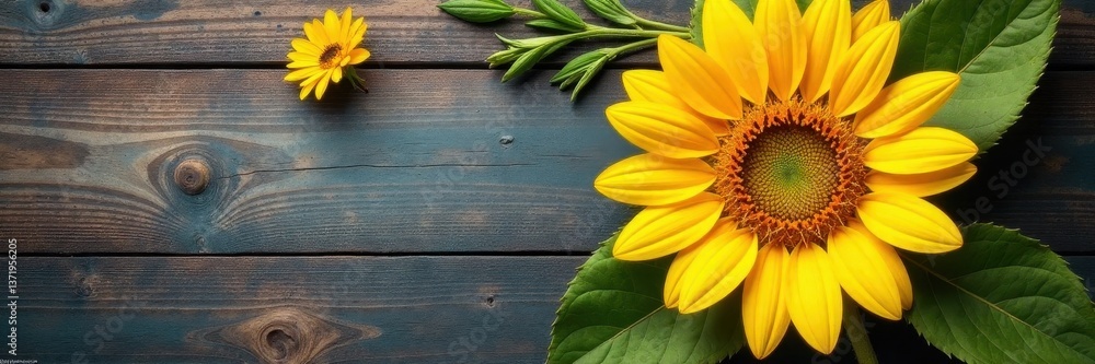 Rustic sunflower wreath, vibrant yellow petals, craft, rustic Rustic sunflower wreath, vibrant yellow petals, craft, rustic