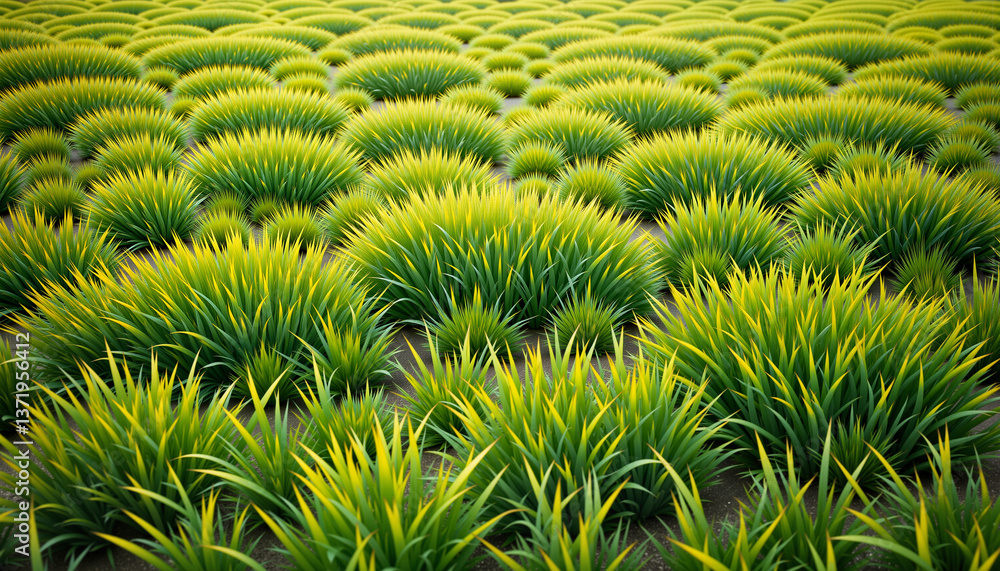 Lush grass texture with vibrant patterns, nature's beauty