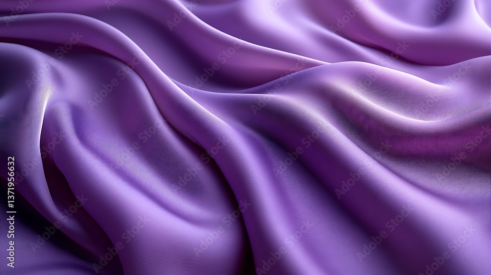 A silky texture in shades of deep purple and soft lavender, with gentle ripples and folds that create a serene and elegant atmosphere, A silky texture in shades of deep purple and soft lavender, with gentle ripples and folds that create a serene and elegant atmosphere,