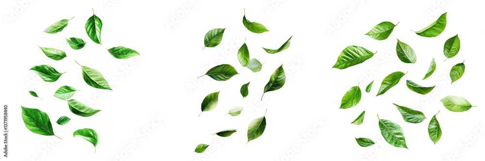 Green leaves isolated on transparent background. PNG , se of Green leaves isolated on transparent background. PNG , se of