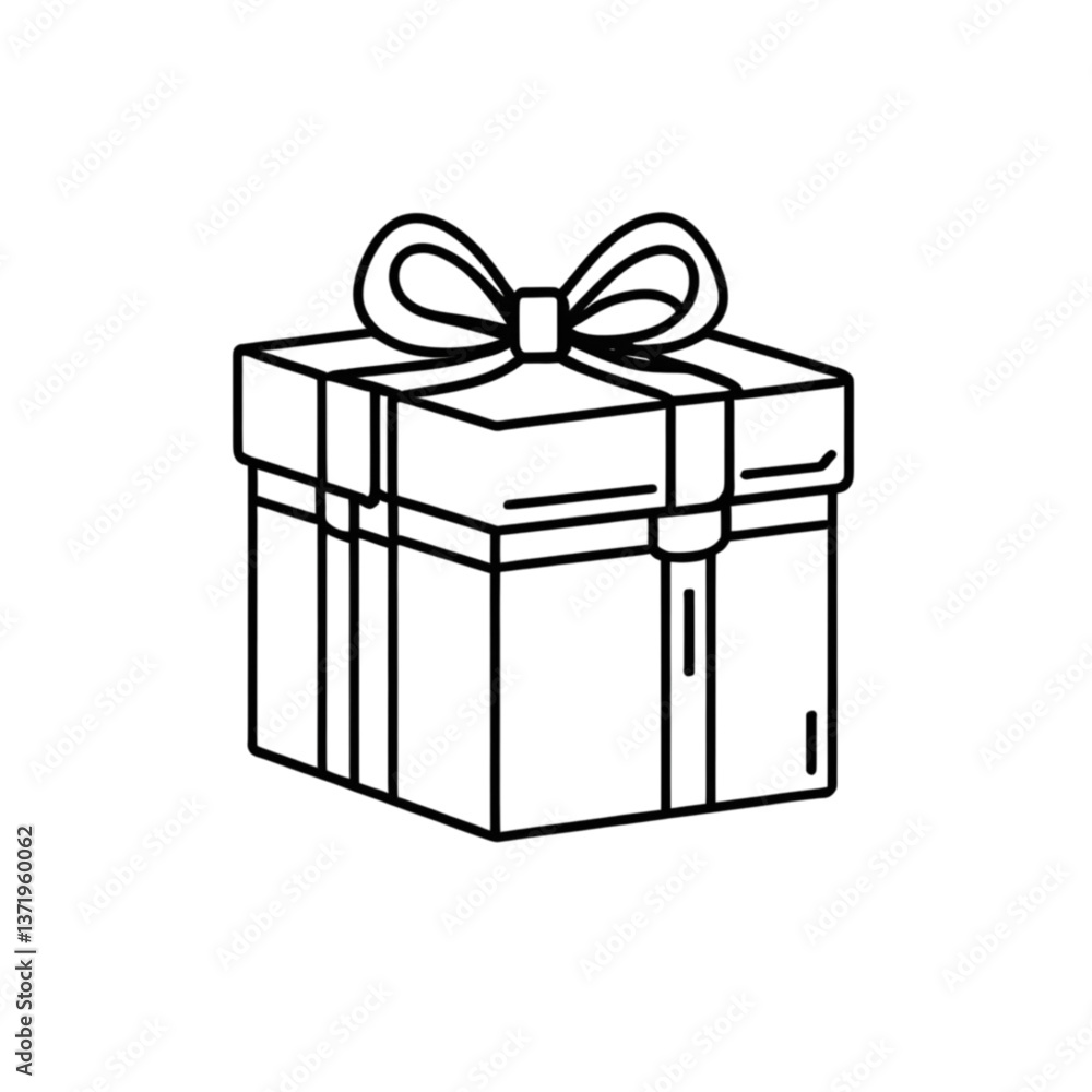Obraz premium リボン付きのプレゼントボックス｜Gift Box with Ribbon