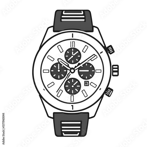 高級腕時計のイラスト｜Luxury Wristwatch Illustration