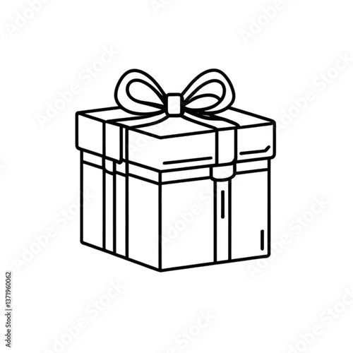 リボン付きのプレゼントボックス｜Gift Box with Ribbon