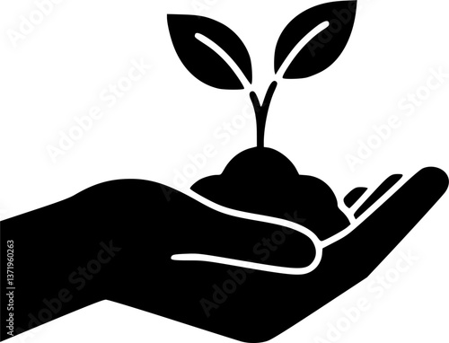 Simple vector icon environmental preservation
