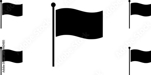 Simple vector icon flag
