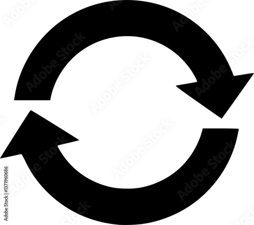 Simple vector icon circular arrow
