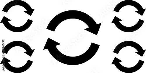 Simple vector icon circular arrow
