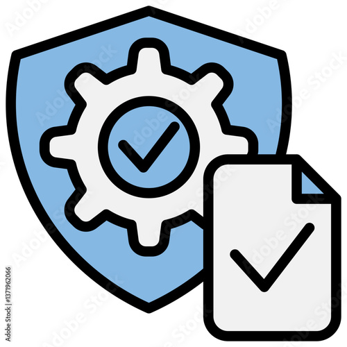 Safety Blue Black Icon