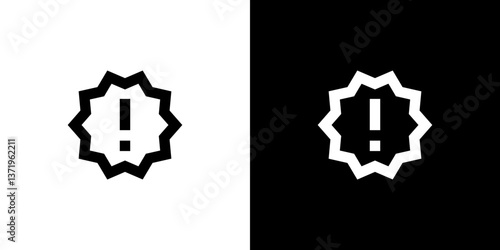 Exclamation Point in Star Icon
