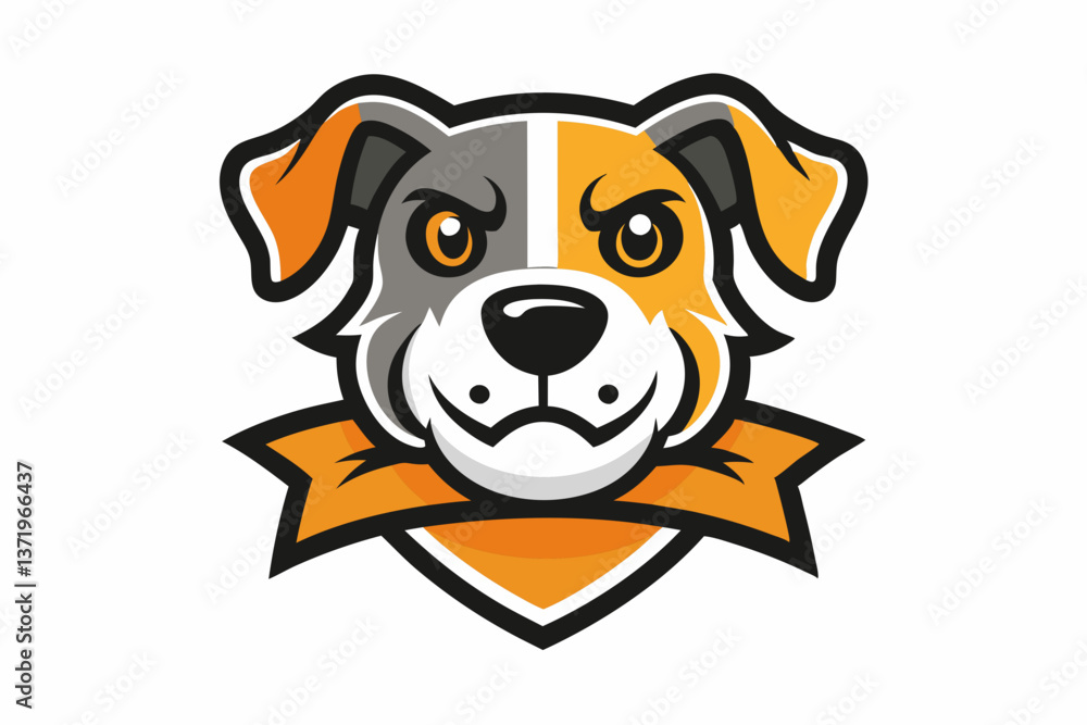 Fototapeta premium dog head vector