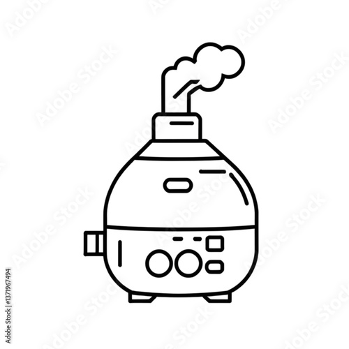 加湿器のイラスト｜Humidifier Illustration